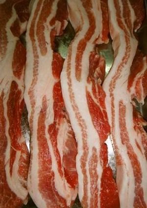 A picture of Salted Pork for Korean-Style Bossam or Samgyeopsal.
