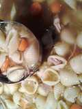 Chicken and shells crockpot soup