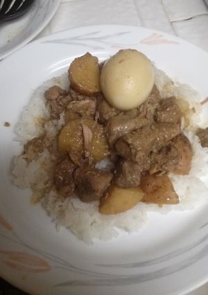 A picture of My Lola's Pork Adobo.