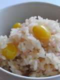 Steamed Rice With Soft Gingko Nuts