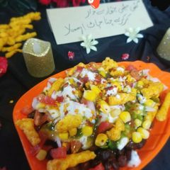 Kurkurey chaat A picture of Kurkurey chaat.