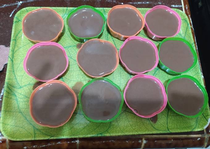 Resep Puding Puyo Silky Coklat Oleh Fia Mulya Cookpad