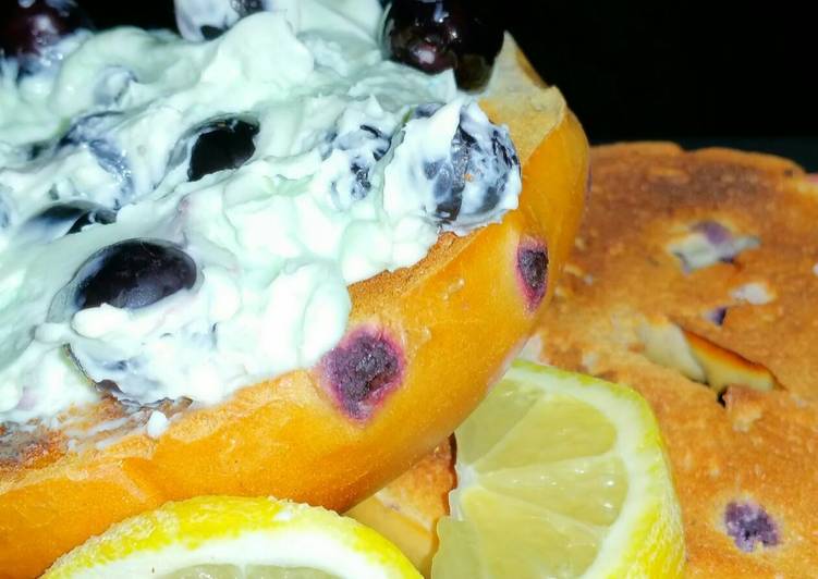 Recipe of Award-winning Mike’s Blueberry Lemon Bagel Spread