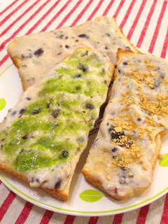 A picture of Toast with Healthy Bean Paste and Tofu Cream.