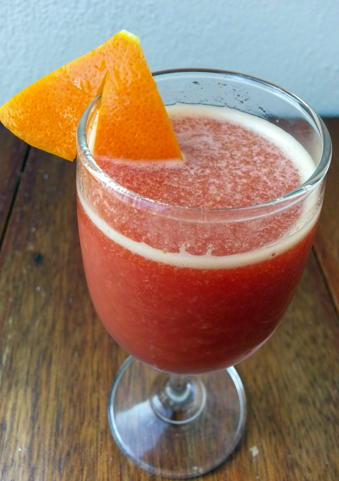 A picture of Tomato And Orange Juice.