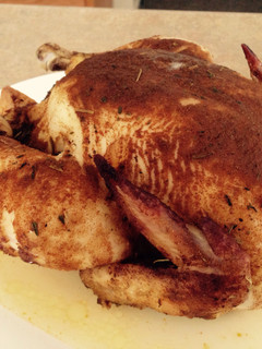 A picture of Melissa's whole crockpot chicken.