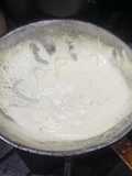 Crema para pastas y pollo