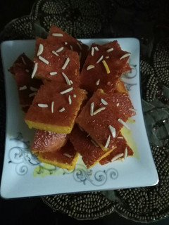 عکسی از دستور کیک باقلوا
