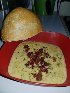 A picture of Cheddar Broccoli Soup.
