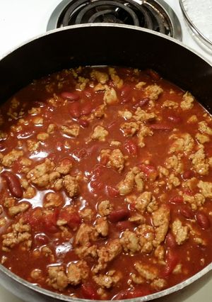 A picture of Chicken Chili Beans.