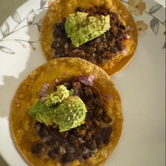 A picture of Black Bean Tostadas.