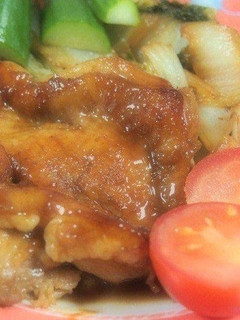 A picture of Easy Cooking in a Frying Pan Sautéed Chicken and Chinese Cabbage.
