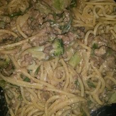 A picture of "Japanese" spaghetti.