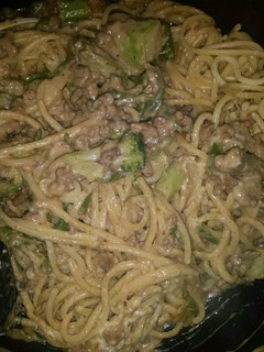 A picture of "Japanese" spaghetti.