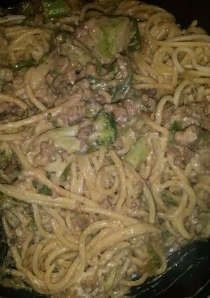 A picture of "Japanese" spaghetti.