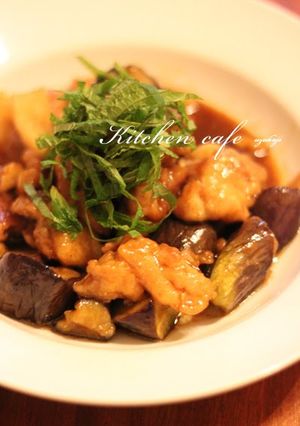 A picture of Eggplant and Chicken Nanban.