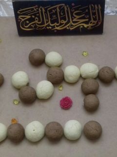عکسی از دستور 🍩کلوچه شطرنجی بمناسبت نیمه شعبان ولادت امام زمان(عج)🍩