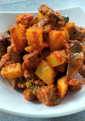 Foto resep Sambal kentang hati ampela
