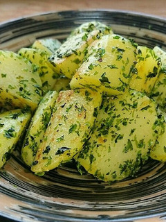 A picture of Super Easy! Seaweed Salt Potatoes for Lunchboxes or Snacks.