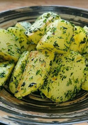 A picture of Super Easy! Seaweed Salt Potatoes for Lunchboxes or Snacks.