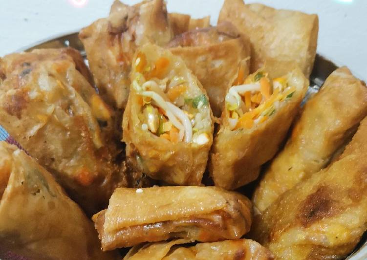 Proses mengolah Lumpia sayur yang sempurna
