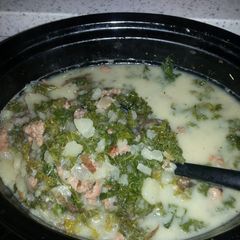 A picture of Olive Garden Crock pot/slow cooker Tuscany zuppa soup.