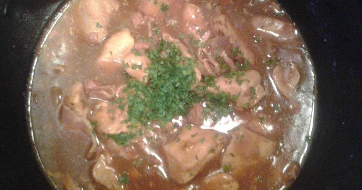 Crockpot Chicken in Red Wine Recipe by Panda.s Cookpad