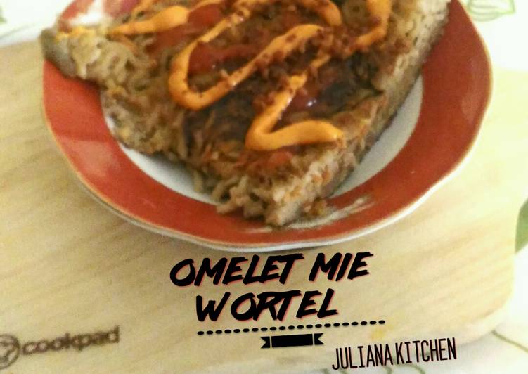 Resep Omelet Mie Wortel, Enak Banget