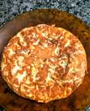 Tortilla de champiñones y cebolla