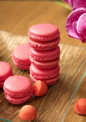 Une photo de Macarons à la Fraise Tagada
