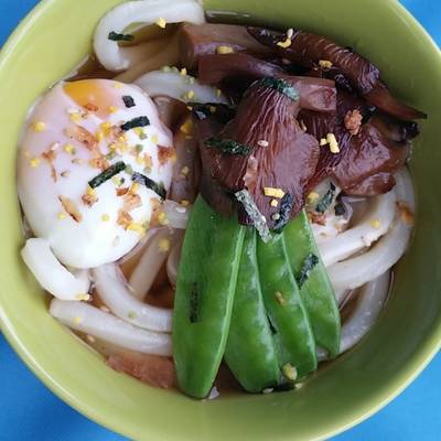 Tsukimi Udon Recipe By King Crimson Cookpad