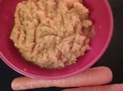A picture of red potato mash
