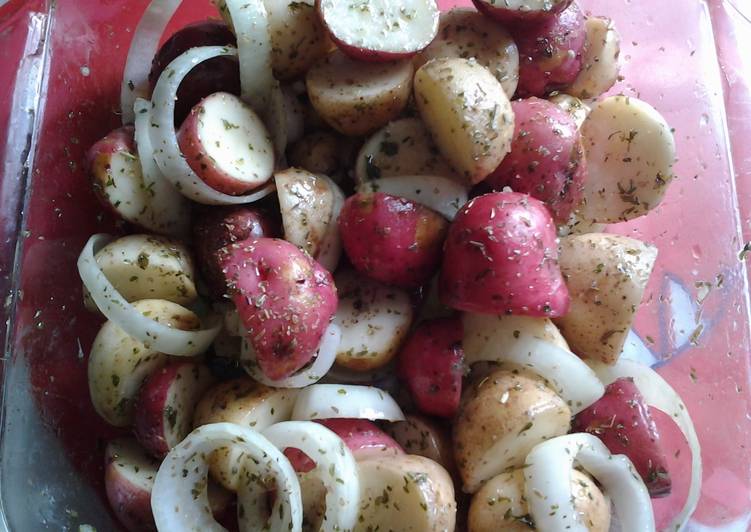 Steps to Prepare Super Quick Homemade Baby  red n white potato