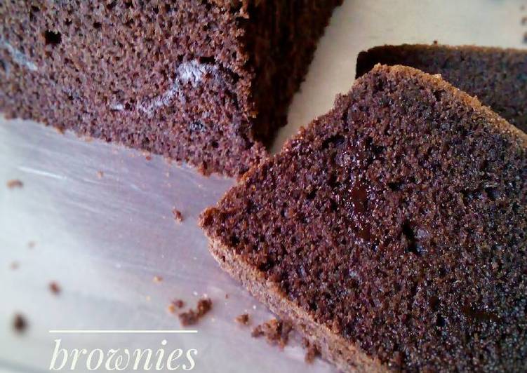 Brownies Ketan Hitam (panggang dan kukus)