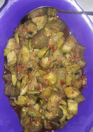 Foto resep Tumis terong pete pedas