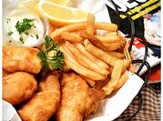 Gambar fish and chip bersoda