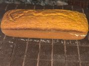 Una foto de budin de zanahoria vegano