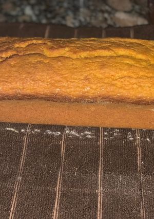 Una foto de Budín vegano de naranja y zanahoria