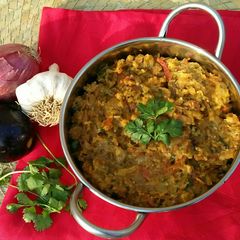 A picture of Baingan Ka Bharta🍆.