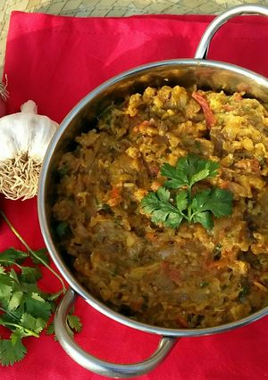 A picture of Baingan Ka Bharta🍆.