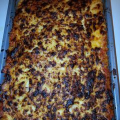 A picture of Lasagna with a kick.