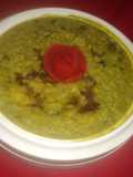 Yellow moong dal,poha and spinach khichdi