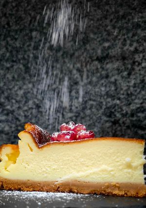 Una foto de Tarta de queso vasca