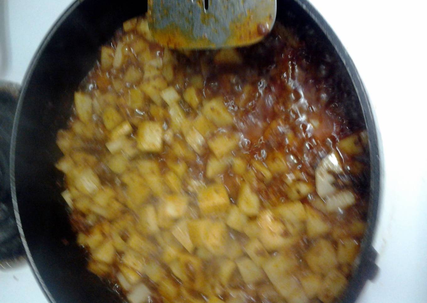 Papas con Chorizo. (potatoes with chorizo)