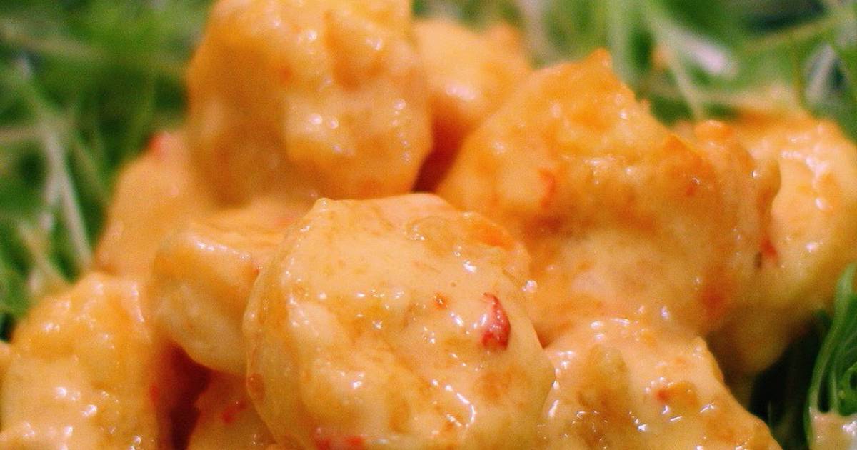 Just a Bit Spicy Shrimp Mayonnaise with Sweet Chili Sauce Recipe by