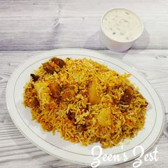A picture of Kolkata Mutton Biryani.
