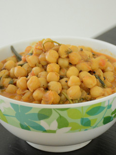A picture of Chickpeas Curry.