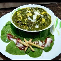 Restraunt style PALAK PANEER A picture of Restraunt style PALAK PANEER.