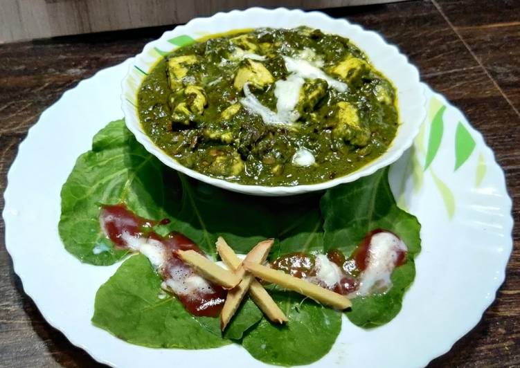 creative Restraunt style PALAK PANEER Recipe | Steps to make Restraunt style PALAK PANEER step by step