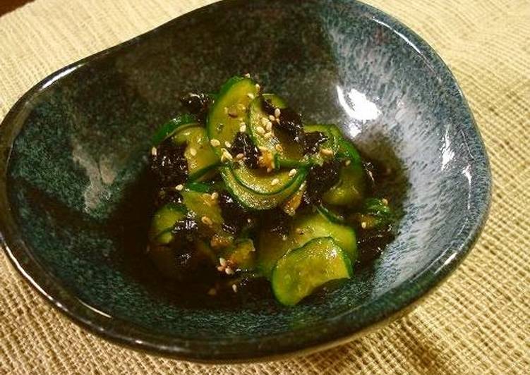 Recipe of Speedy Cucumber and Korean Nori Seaweed Namul